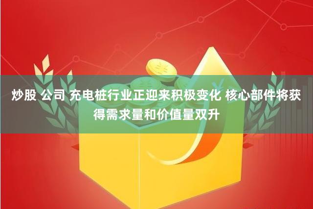 炒股 公司 充电桩行业正迎来积极变化 核心部件将获得需求量和价值量双升