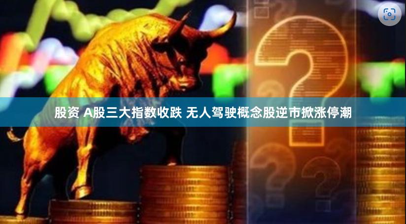 股资 A股三大指数收跌 无人驾驶概念股逆市掀涨停潮